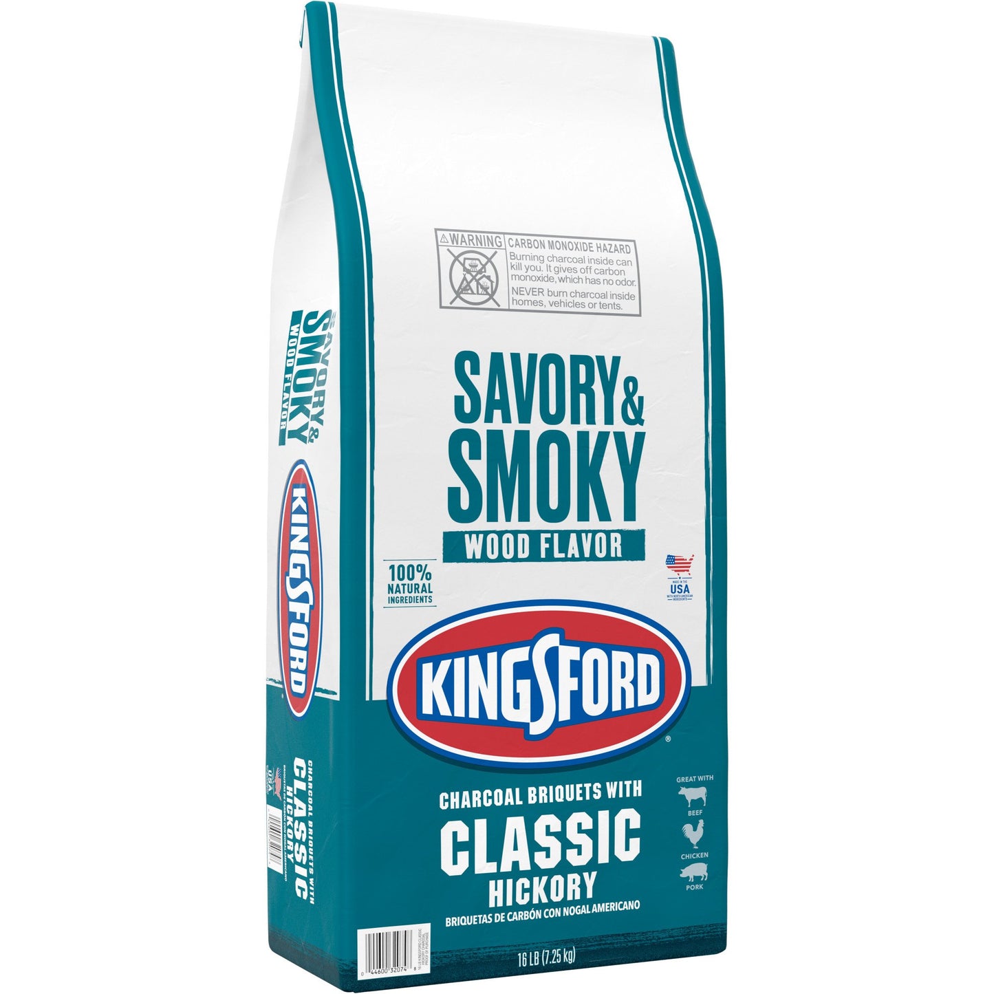 Kingsford Charcoal Briquettes with Classic Hickory, BBQ Charcoal for Grilling