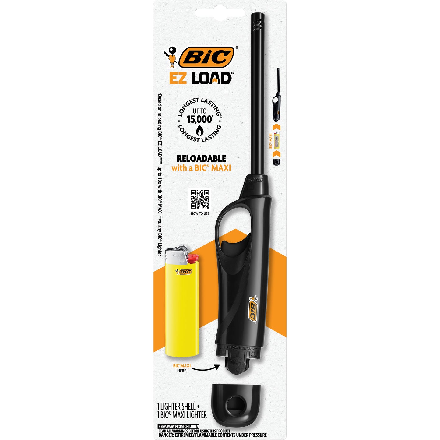 BiC EZ Load Reloadable Multi-Purpose Lighter