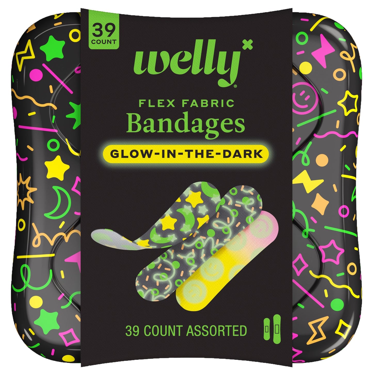 Welly Glow-In-The-Dark Flex Fabric Bandages