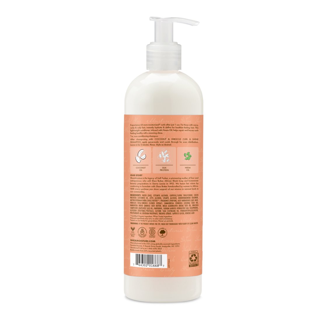 SheaMoisture Curl & Shine Conditioner - Coconut & Hibiscus