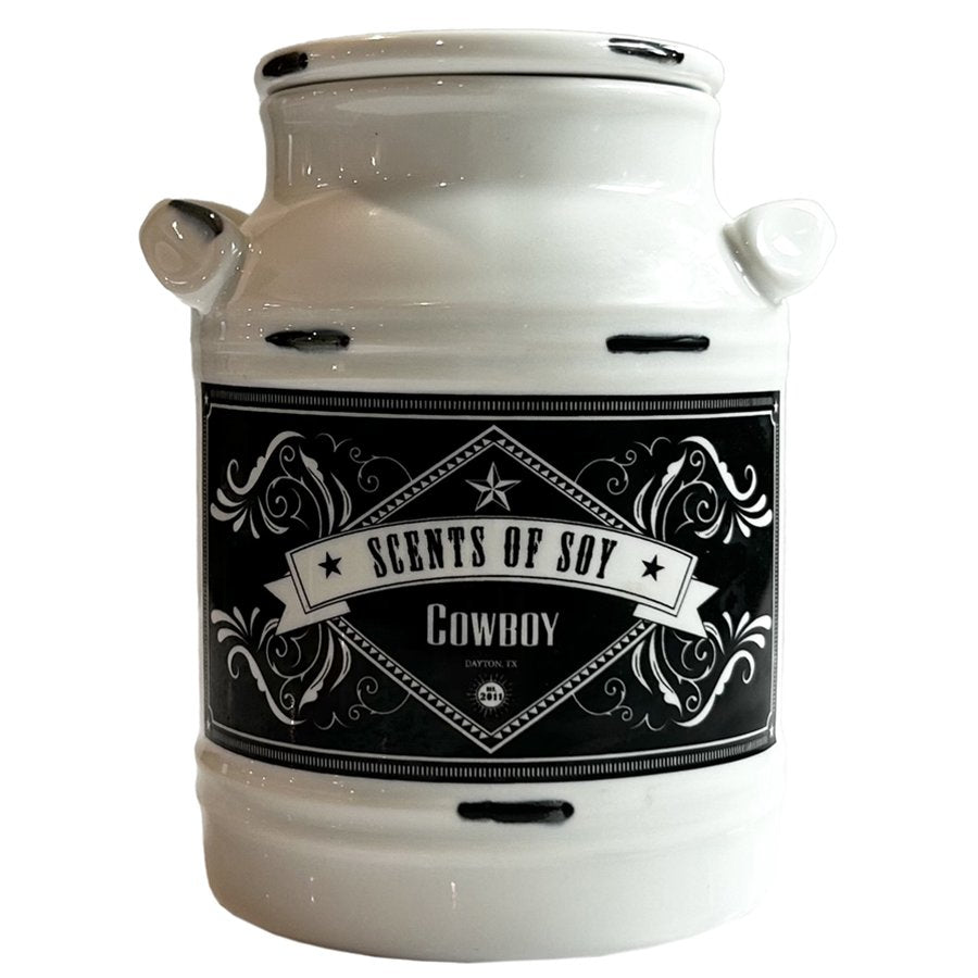 Scents Of Soy Cowboy Scented Milk Jug Candle