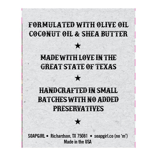 Soapgirl Bar Soap - Texas Wildflower