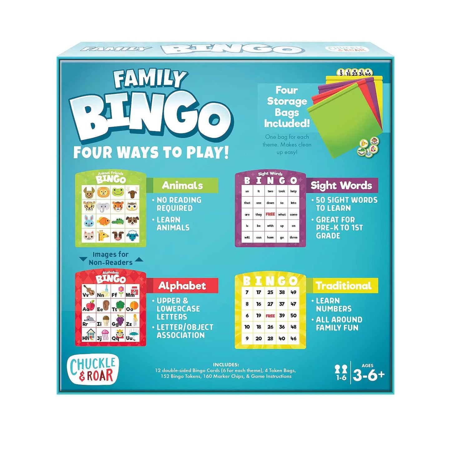 Chuckle & Roar Family Bingo