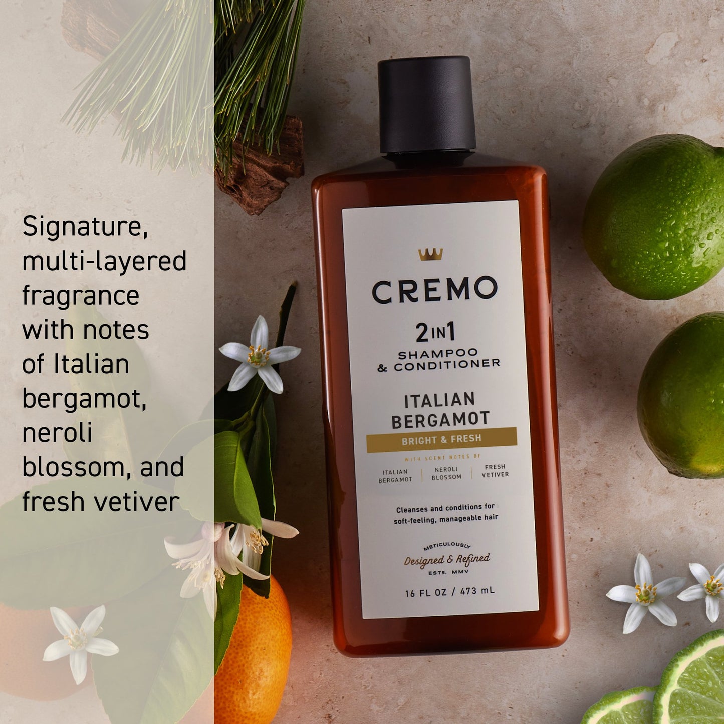 Cremo 2-in-1 Shampoo & Conditioner - Italian Bergamot