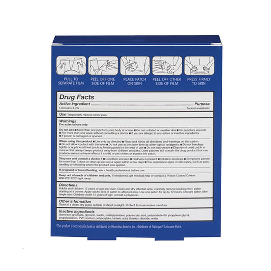 HealthWise Pain Relief Lidocaine Patch
