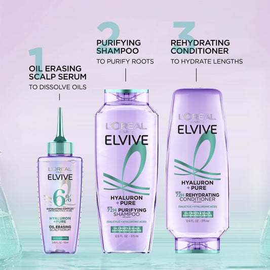 L'Oréal Paris Elvive Hyaluron + Pure 72hr Purifying Shampoo