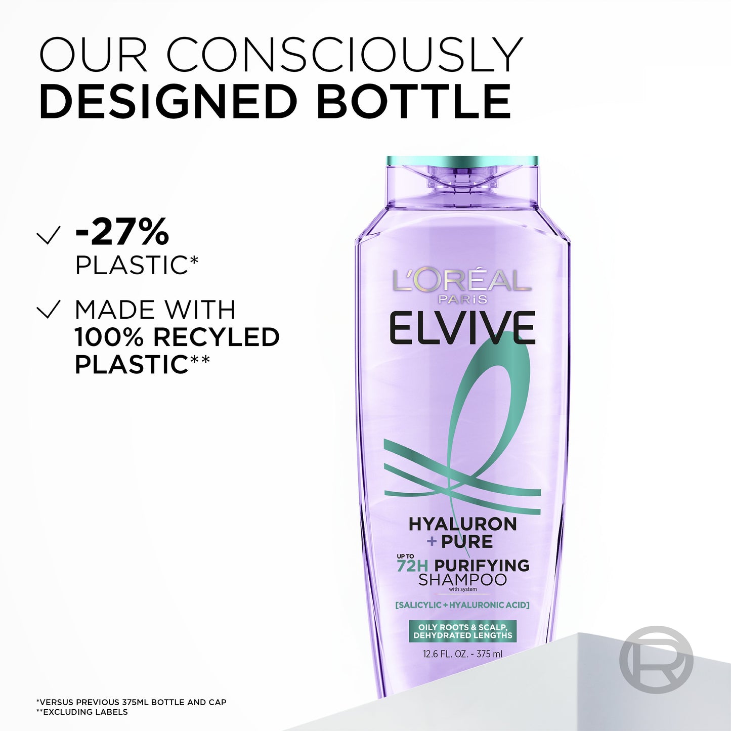 L'Oréal Paris Elvive Hyaluron + Pure 72hr Purifying Shampoo