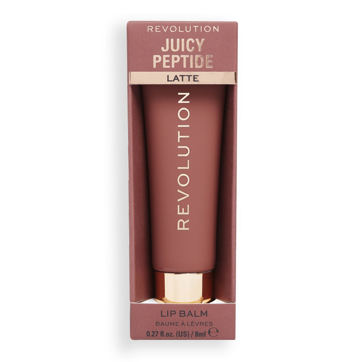 Makeup Revolution Juicy Peptide Lip Balm - Nude Latte