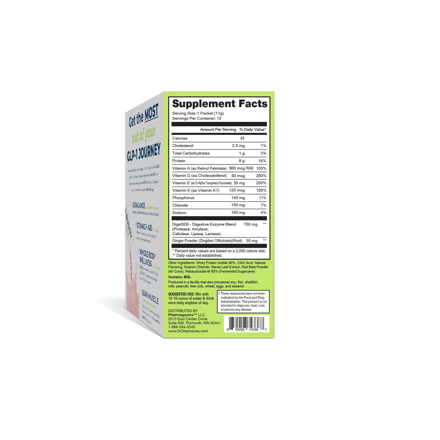 Dr. Stephanie's GLP-1 Buddy Sugar Free Drink Mix - Strawberry