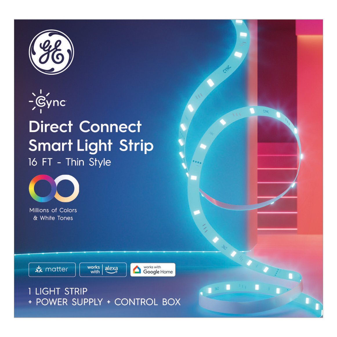 GE Cync Direct Connect Smart Light Strip - Thin Style