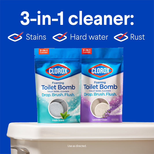 Clorox Foaming Toilet Bomb Bowl Cleaner - Lavender Clean