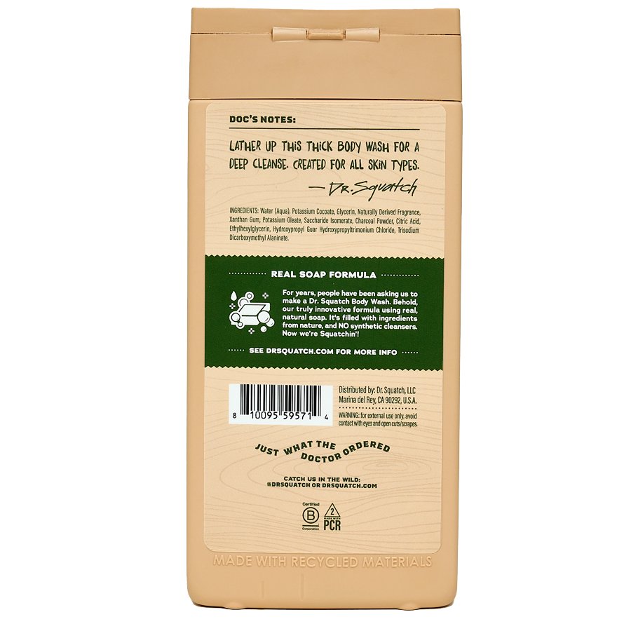 Dr. Squatch Men's Natural Body Wash - Pine Tar