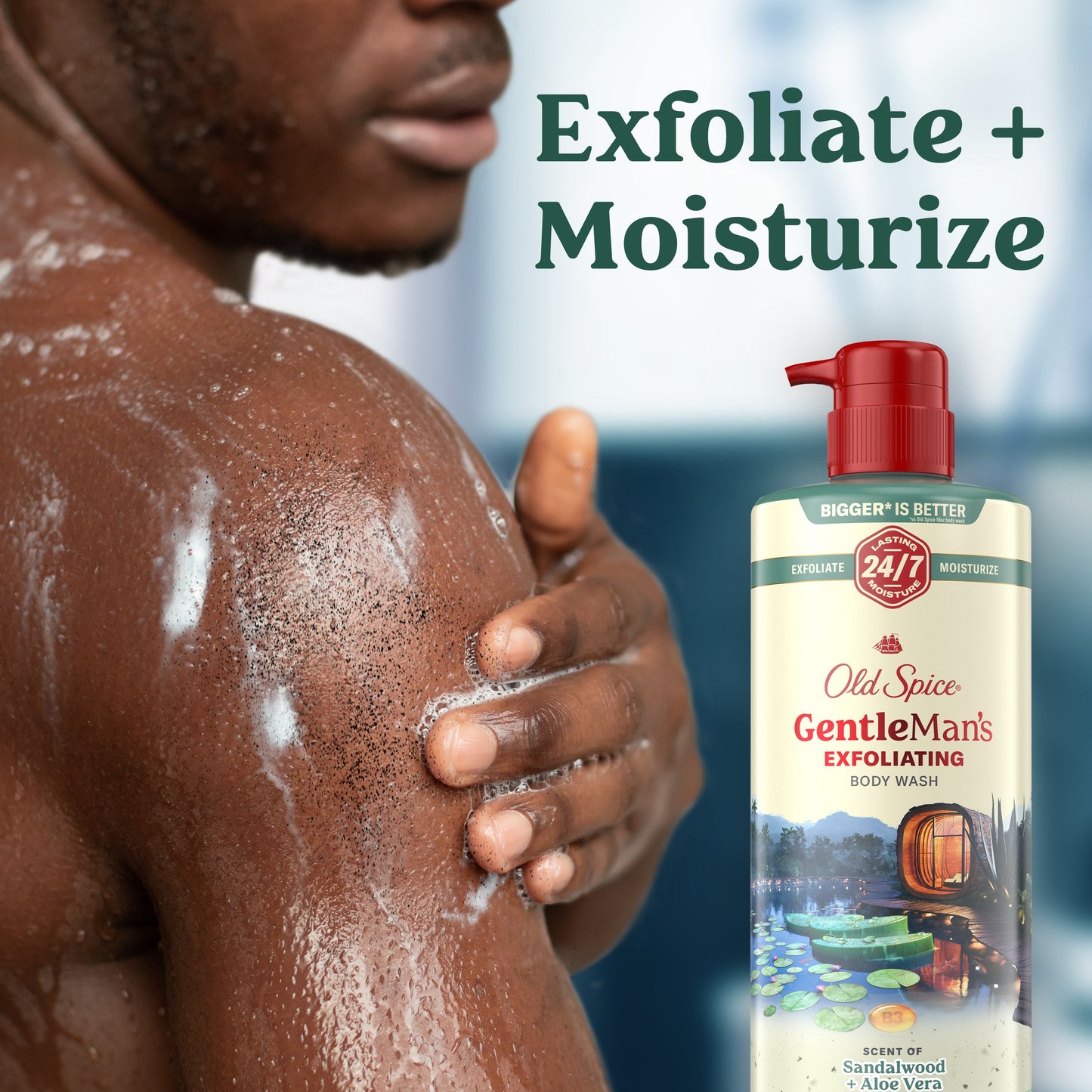 Old Spice Gentleman's Exfoliating Body Wash - Sandalwood & Aloe