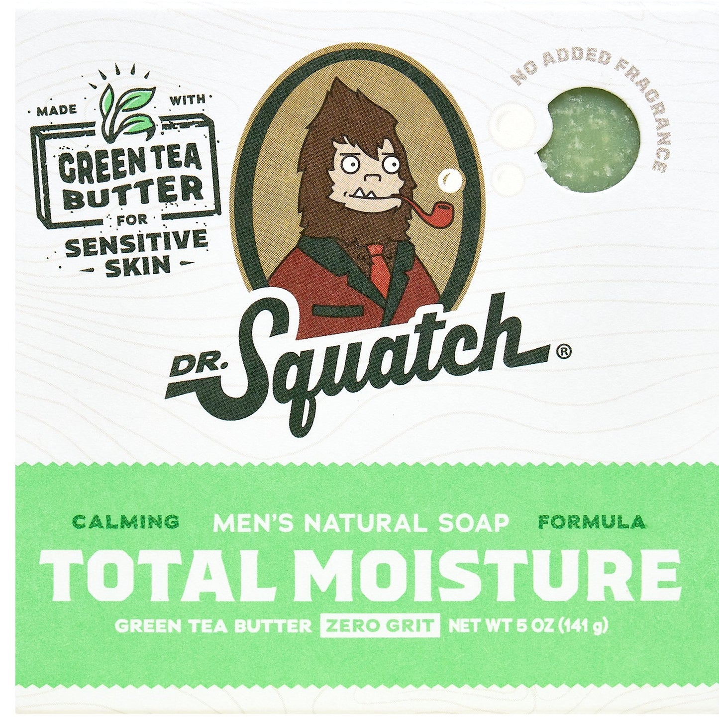 Dr. Squatch Men's Natural Bar Soap Total Moisture - Green Tea Butter