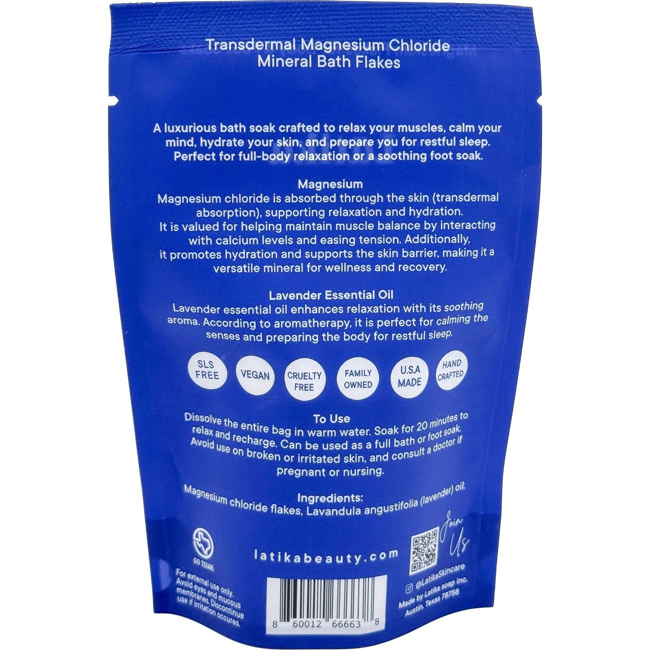Latika Body Essentials Magnesium Bath Soak