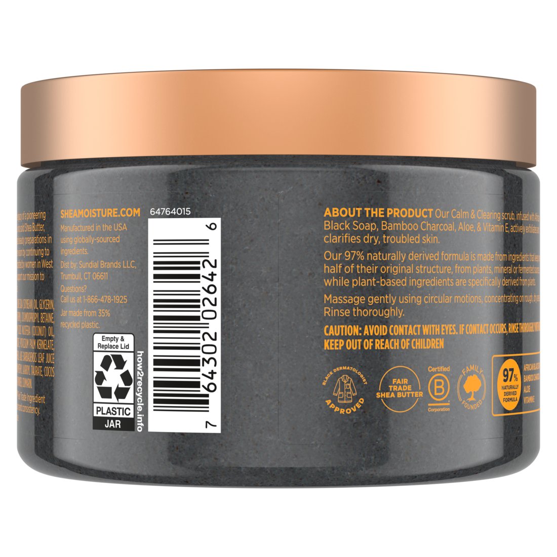 SheaMoisture African Black Soap Calm & Clearing Sugar Scrub
