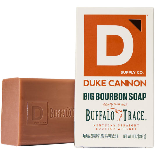 Duke Cannon Big Brick of Bar Soap Buffalo Trace Bourbon - Oak Barrel & Amber