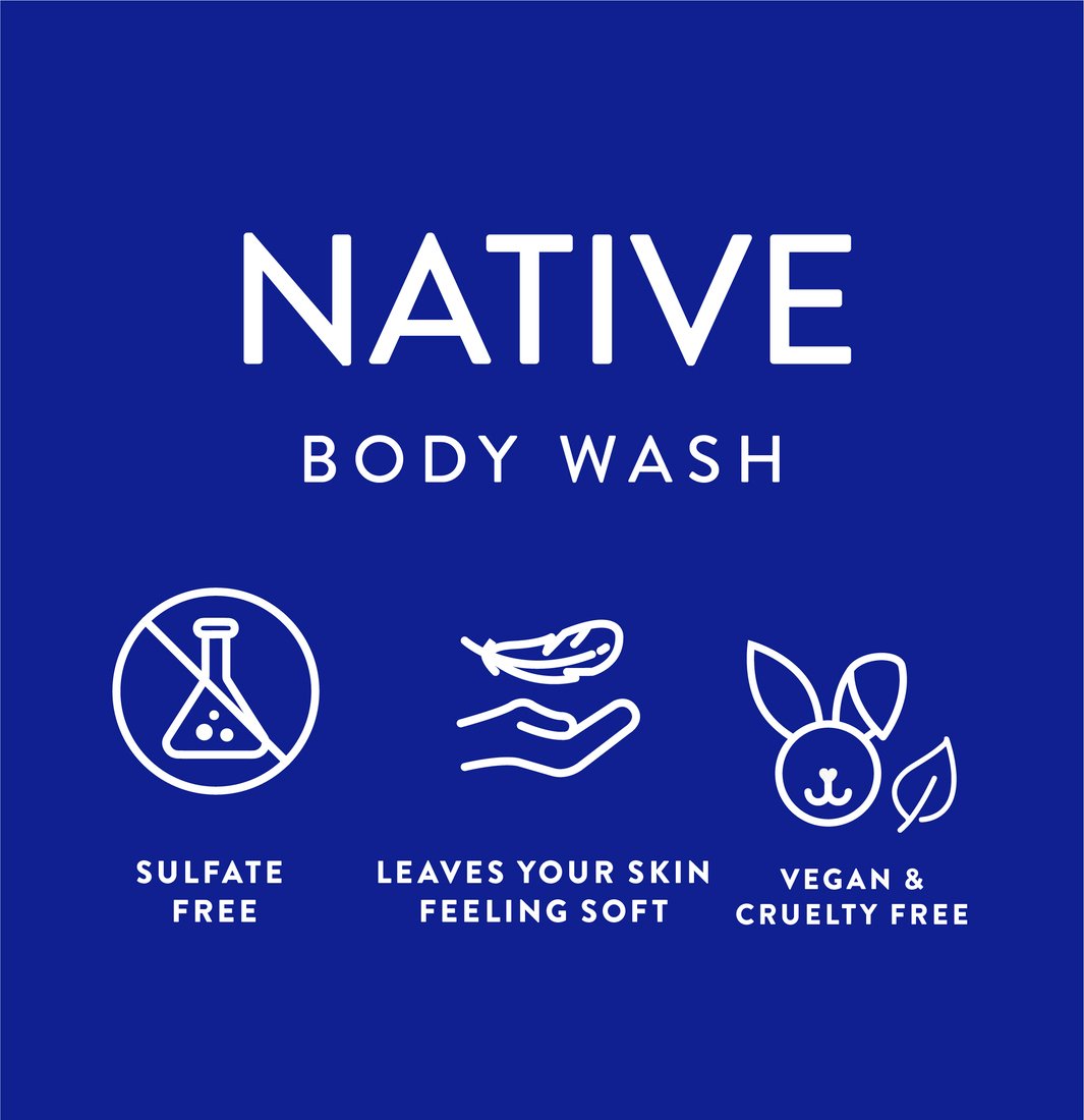 Native Travel Size Body Wash - Peach & Nectar