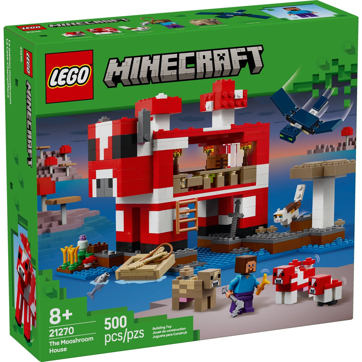 LEGO Minecraft The Mooshroom House Set
