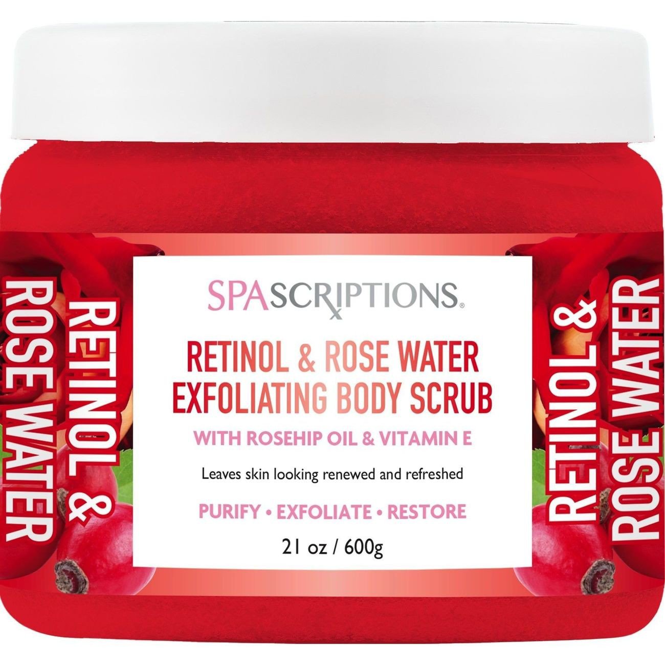 SpaScriptions Exfoliating Body Scrub - Retinol & Rose Water