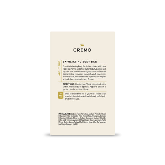 Cremo Exfoliating Body Bar - Italian Bergamot