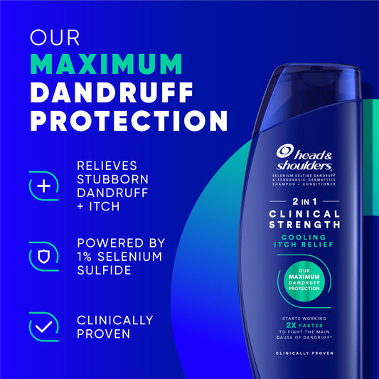 Head & Shoulders 2-in-1 Clinical Strength Cooling Itch Relief Shampoo & Conditioner