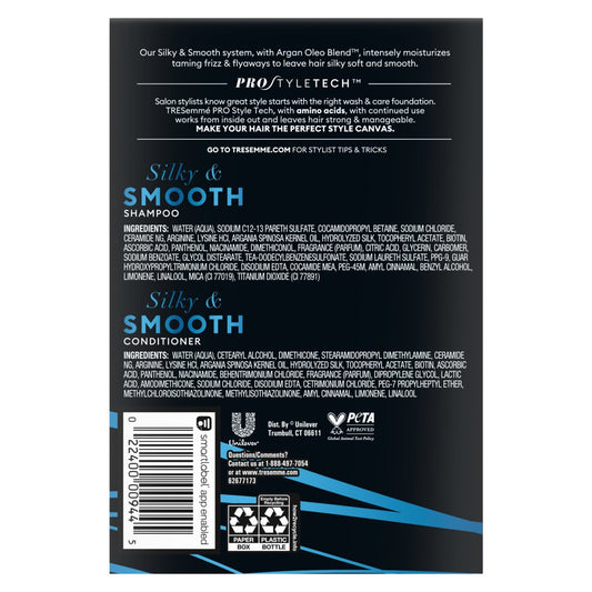 TRESemmé Silky & Smooth Shampoo & Conditioner, 28 oz