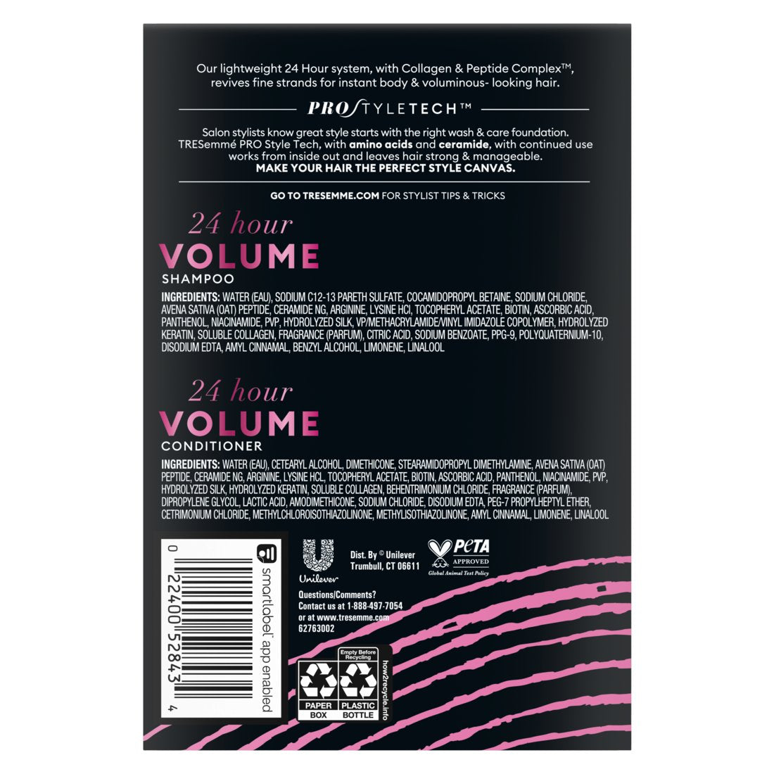 TRESemmé 24 Hour Volume Shampoo & Conditioner, 28 oz