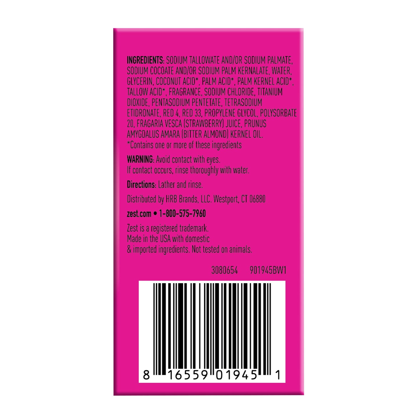 Zest Indulgence Nourshing Bar Soap - Orchid & Almond Oil
