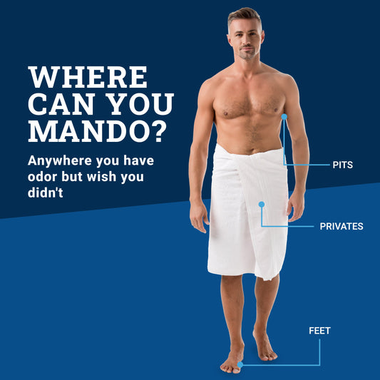 Mando Whole Body Deodorant - Men's Aluminum-Free Smooth Solid Stick Deodorant - Mt Fuji