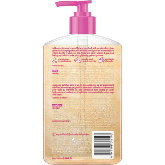 B Tan Glow Your Own Way Shimmer Self Tan Gel - Golden