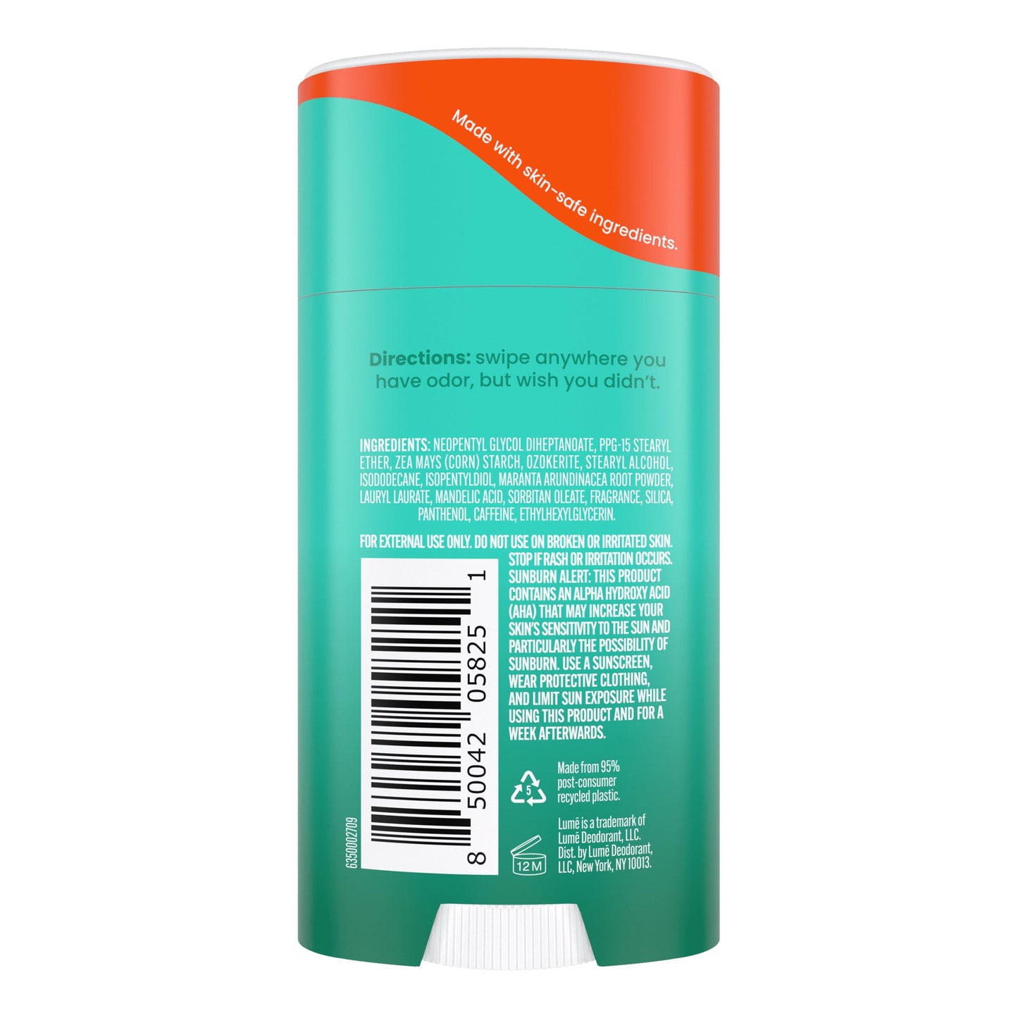 Lume Whole Body Aluminum Free Women's Solid Deodorant - Minted Cucumber