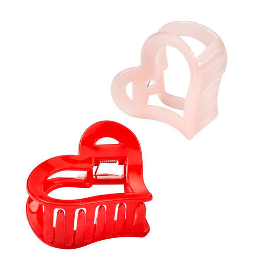 Scunci Unbreakable Heart Claw Hair Clips