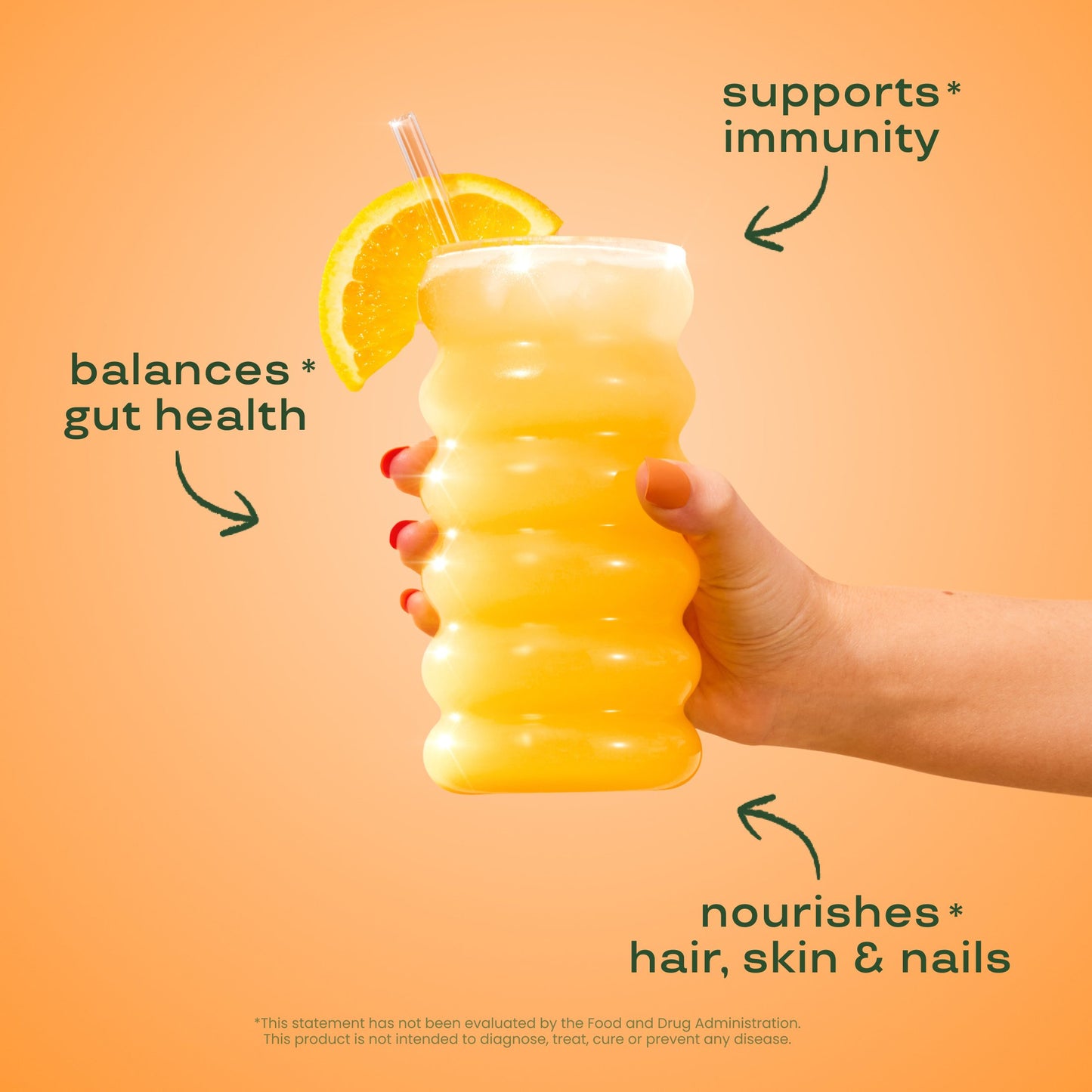 Bloom Colostrum & Collagen Peptides - Orange Cream