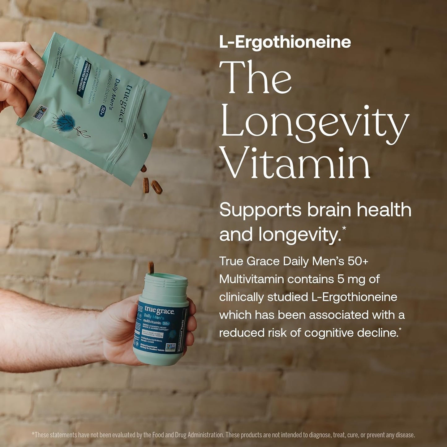 True Grace Daily Men's 50+ Multivitamin Tablets