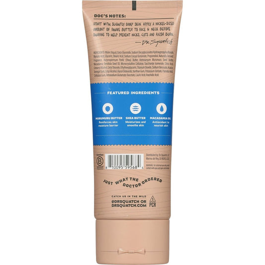 Dr. Squatch Men's Natural Easy Glide Shave Butter - Fresh Falls