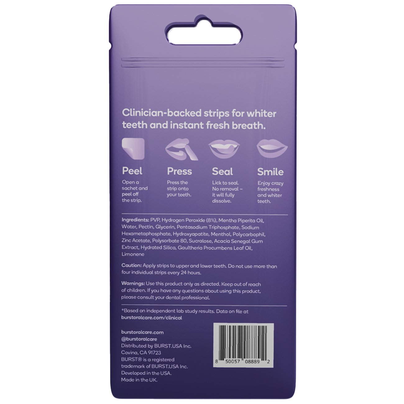 Burst Dissolving Teeth Whitening Breath Strips