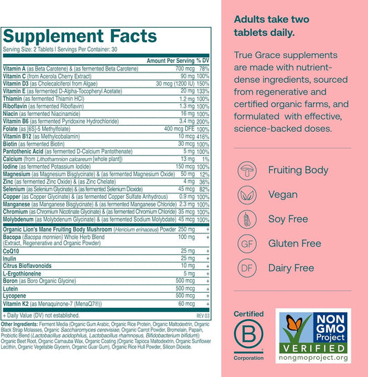 True Grace Daily Women’s 50+ Multivitamin Tablets