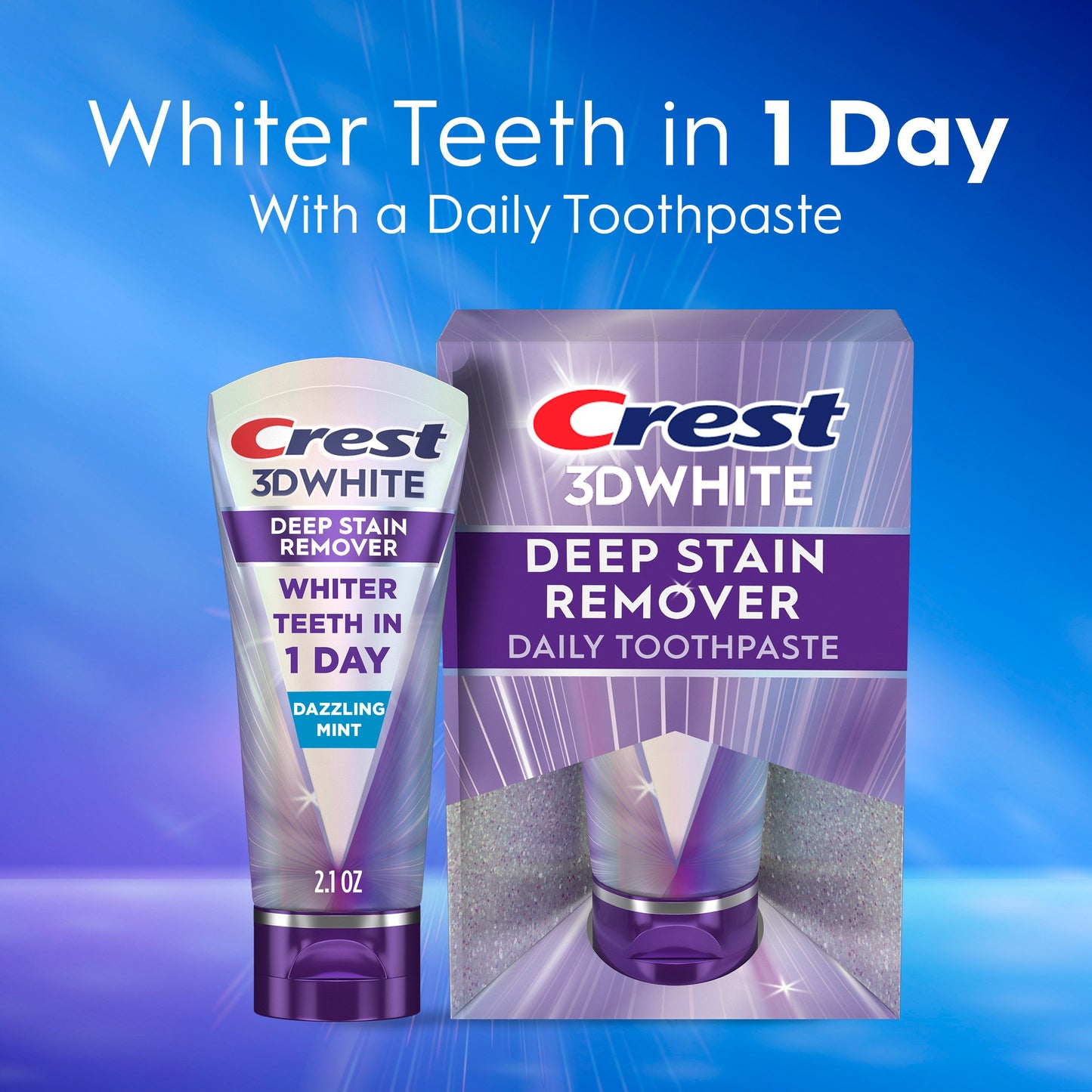 Crest 3DWhite Brilliance Deep Stain Remover Toothpaste - Dazzling Mint