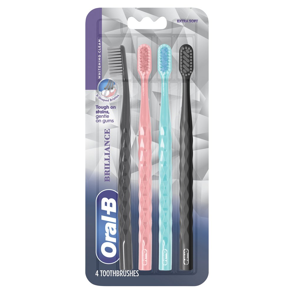 Oral-B Whitening Brilliance Toothbrushes - Extra Soft