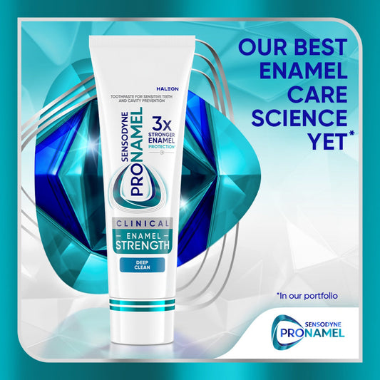 Sensodyne Pronamel Clinical Enamel Strength Toothpaste, Deep Clean