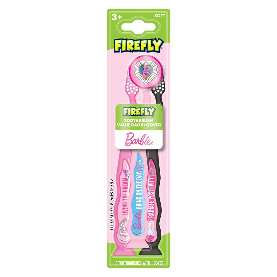 Firefly Barbie Toothbrush + Cover Value Pk