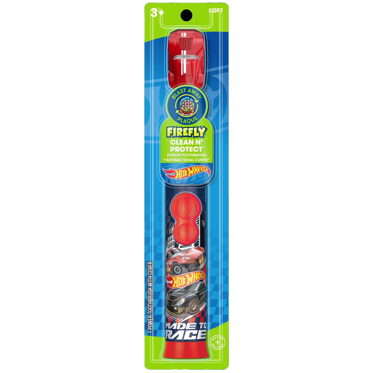 Firefly Hot Wheels Clean N' Protect Powerbrush + Cover