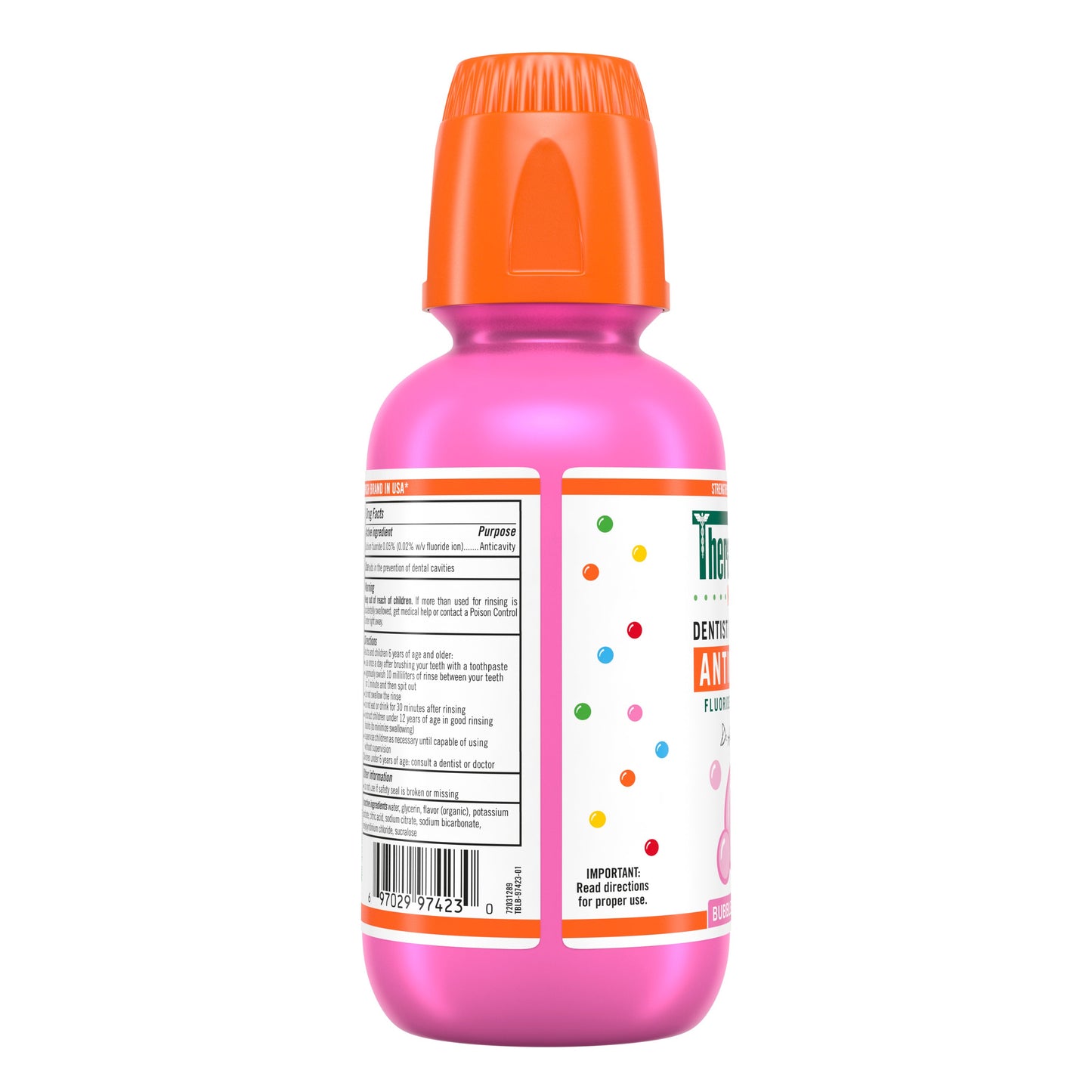 Therabreath For Kids Anti Cavity Oral Rinse Bubblegum