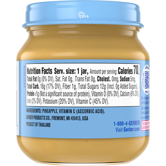 Gerber Stage 2 Baby Food - Pineapple