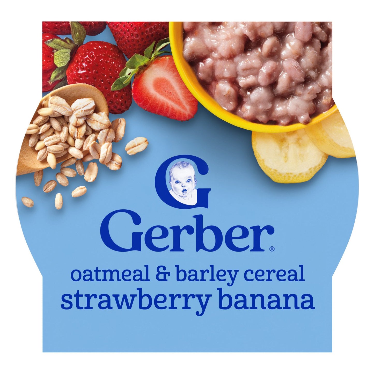 Gerber Oatmeal & Barley - Strawberry Banana Cereal