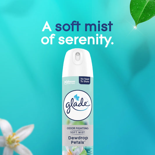 Glade Odor Fighting Soft Mist Air Freshener - Dew Drop Petals