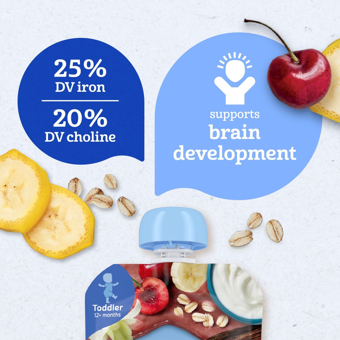 Gerber Baby Food Pouch - Cherry Banana Vanilla Yogurt