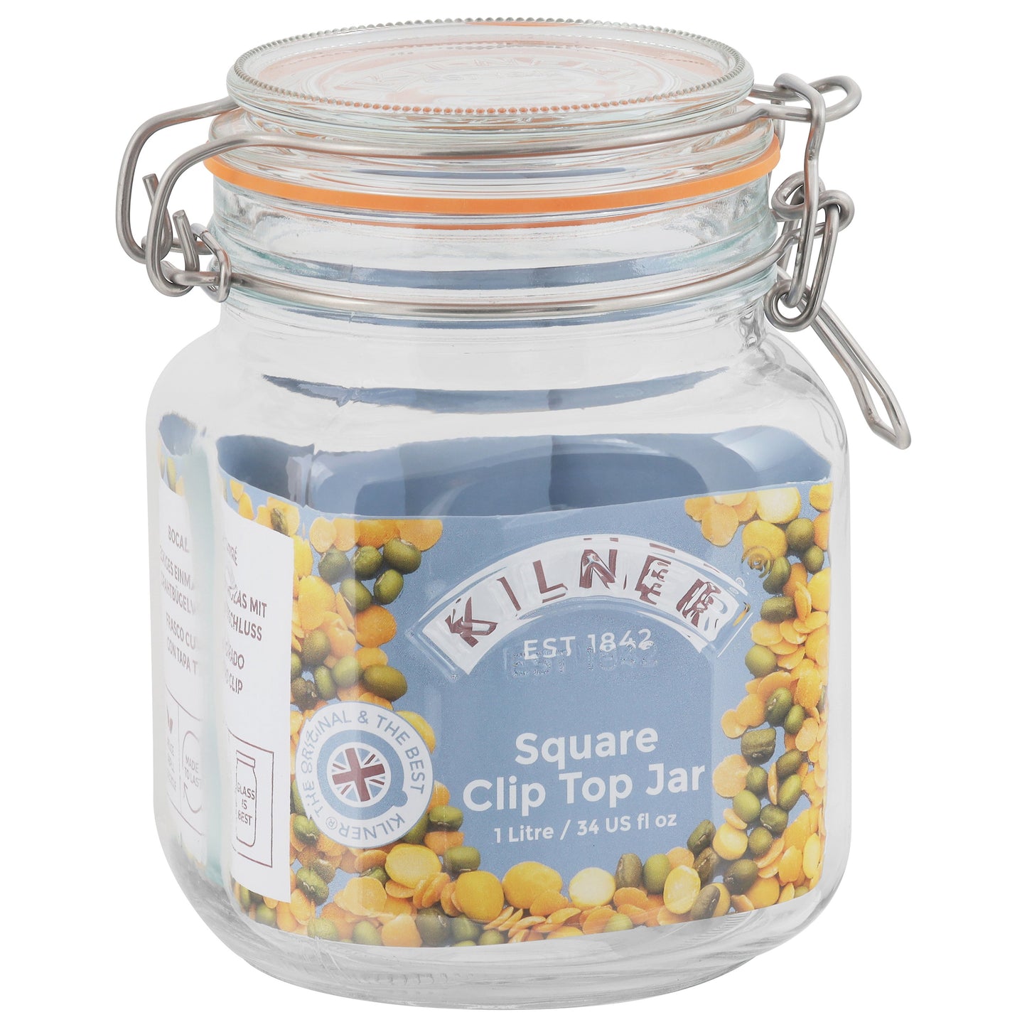 Kilner Square Clip Top Storage Jar
