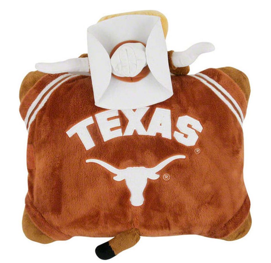 Fabrique Innovations Texas Longhorns Bevo Pillow Pet